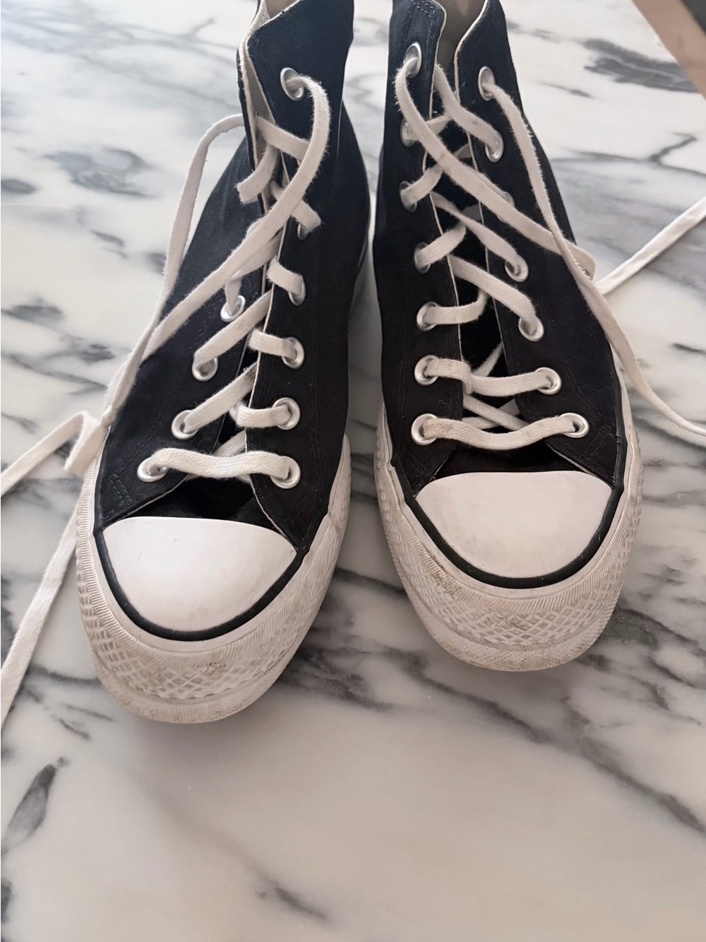 Converse Black and White High-Top Sneakers